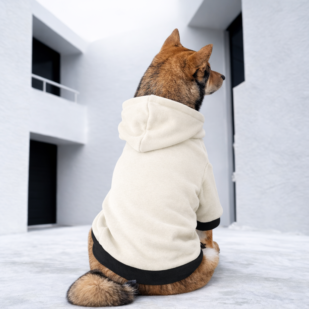 Athleisure Essentials Dog Hoodie Creamy Beige