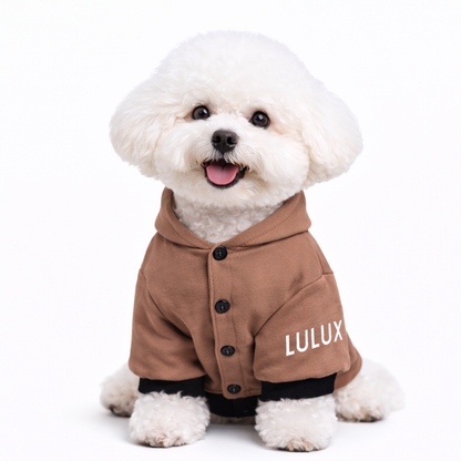 Athleisure Essentials Dog Hoodie Bronzed Brown