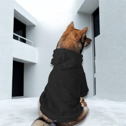 Athleisure Essentials Dog Hoodie Black + White
