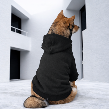 Athleisure Essentials Dog Hoodie Black + White