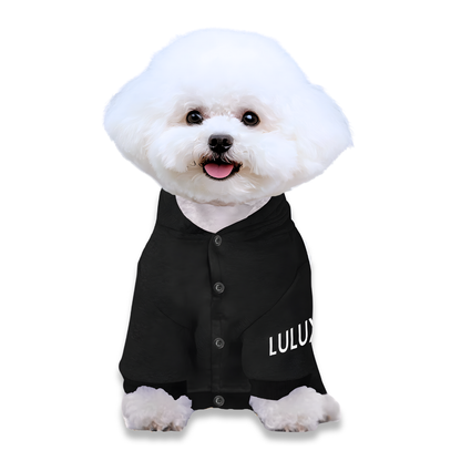 Athleisure Essentials Dog Hoodie Black + White