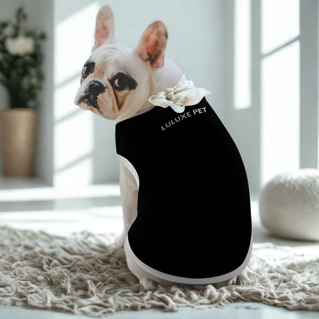 Athleisure Essentials Pet Sleeveless Black + White