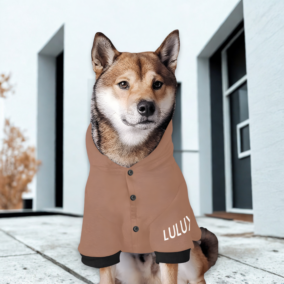 Athleisure Essentials Dog Hoodie Bronzed Brown