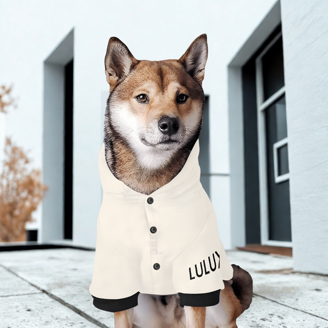 Athleisure Essentials Dog Hoodie Creamy Beige