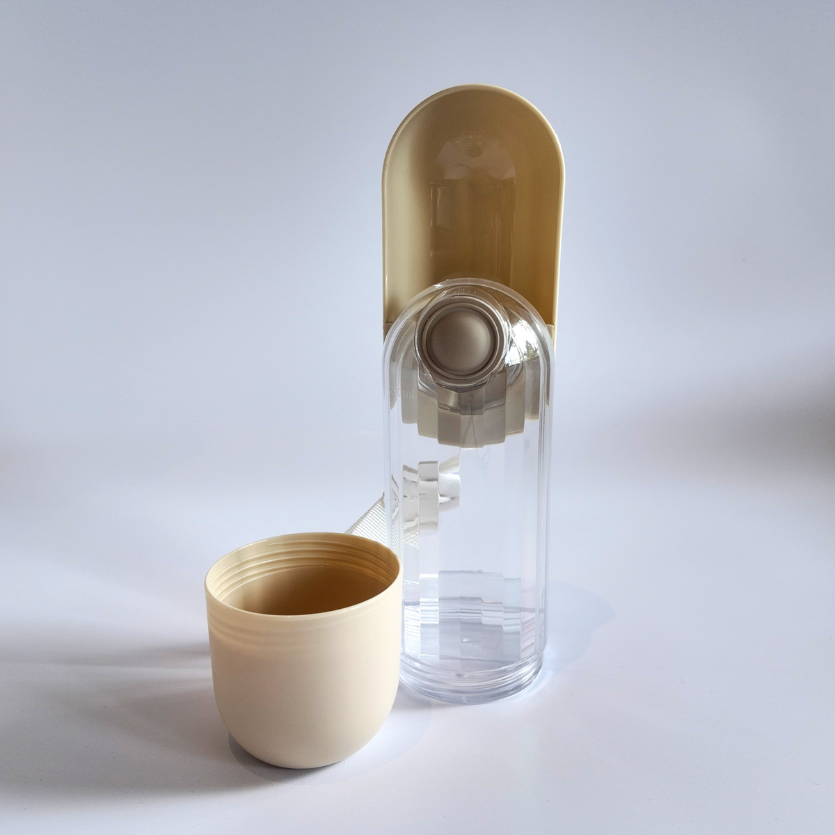 Pet Bottle Water & Food Creamy Beige