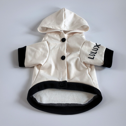 Athleisure Essentials Dog Hoodie Creamy Beige