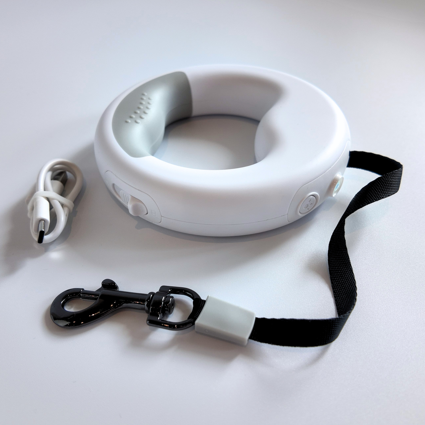 LED USB Rechargeable Retractable Dog Leash